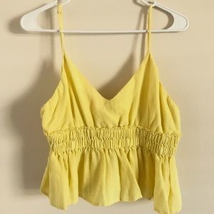 Cropped Yellow tank